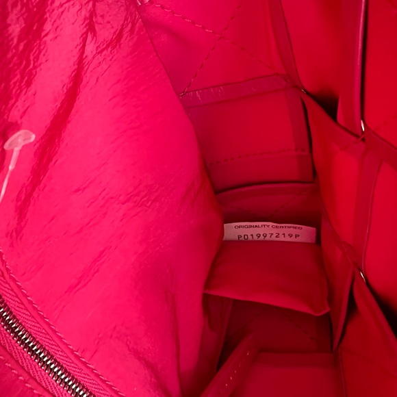 Bottega Veneta Cassette Intrecciato Leather Crossbody Bag Barbie Pink Hot Pink - Picture 10 of 12
